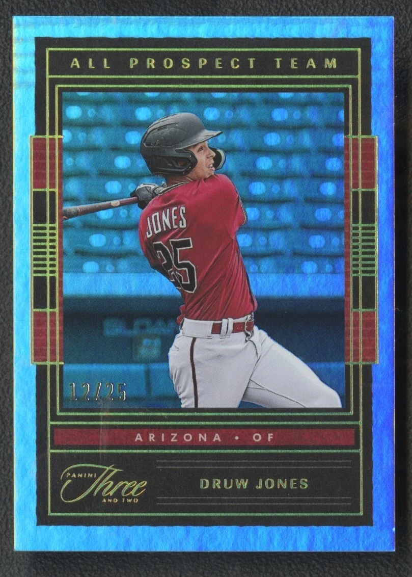 2023 Panini Three and Two Druw Jones All Prospect Team Holo Gold /25 D-Backs