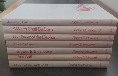 Robert E. Howard Conan the Barbarian Hardcover Books [Set of 7] Grant [1970s] - Imagem 1 de 4