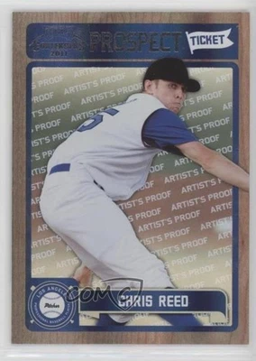 2011 Playoff Contenders Prospect Tickets Artist's Proof /49 Chris Reed #RT45 - Image 1 of 2