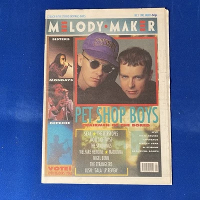 Melody Maker December 1, 1990 PET SHOP BOYS CHAIRMEN OF THE BORED  - Image 1 of 4