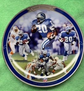 Barry Sanders Bradford Exchange Sammlerplatte OHNE COA Bradex 84-B10-721.3 - Bild 1 von 2