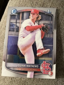 Bowman 2025 - Chrome Prospects Quinn Mathews #BCP-25 (RC) - Imagen 1 de 2