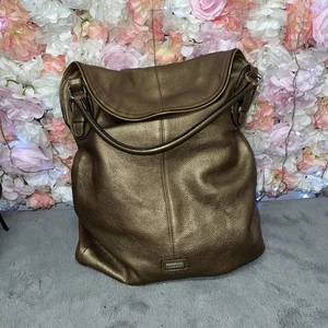 Max Mara handbag logo plate leather ?~ enamel leather Authentic used T18068 - Picture 1 of 6