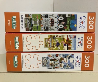Charles Wysocki 300 Piece Puzzle Lot Of 3 - Image 1 of 4