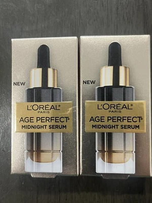 Lote de 2 sueros de medianoche Loreal Age Perfect Cell Renewal TAMAÑO DE PRUEBA 0,1 OZ MUESTRA Foto 1 de 2