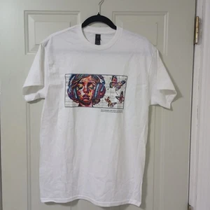 Gildan, Women's printed T-shirt, size M, short sleeves, round neck, 100% cotton - Picture 1 of 10