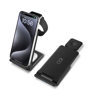 3in1 15W Fast Wireless Charger Station Dock For Apple Watch Air Pods iPhone 16 - Picture 1 of 12