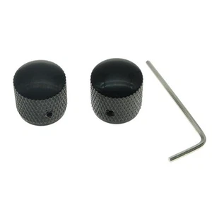 2x Import Style Nero 20mm Manopole per Basso con Set Vite P Manopola per Basso Manopole a Cupola per... - Foto 1 di 6