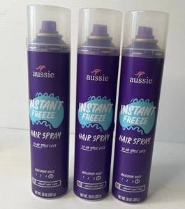 New Aussie Instant Freeze Aerosol Hair Spray, Maximum Hold, 10 oz - 3 Pack - Picture 1 of 4