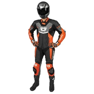 Cortech Revo Sport Air Leather Suit (Small, Red/Gun) - Picture 1 of 3