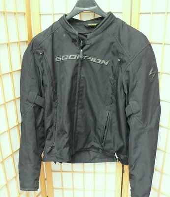 Chaqueta de motociclista L Scorpion para hombre "Get Stung" 3 bolsillos negra ventilaciones delanteras Foto 1 de 4