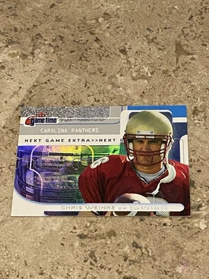 #’d /201 - 2001 Fleer Game Time Next Game Extra Chris Weinke #127 Rookie RC PWE - Image 1 of 3