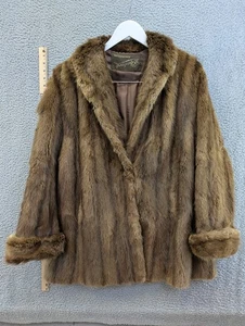 Shukertz Kansas City 50's Mink Brown Fur Coat (Needs Repairs) - Picture 1 of 24