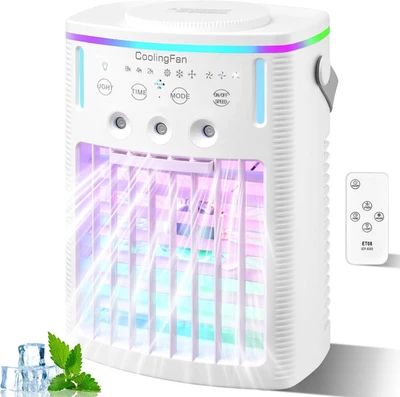 Aria Condizionata Mobile Con Raffreddamento a Evaporazione, 4 in 1 Con Raffredda - Immagine 1 di 4