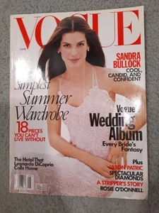 American Vogue US Vintage Magazine, June 1998: Sandra Bullock Cover - Picture 1 of 5