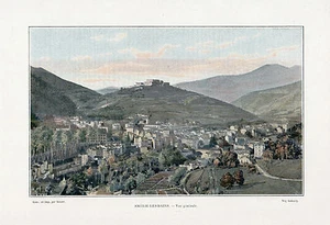 66 AMELIE LES BAINS VUE GENERALE IMAGE COULEUR 1903 - Picture 1 of 1