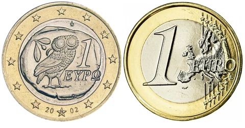 1 Euro Greece 2002 * Mintmark "S" * Unc Cover