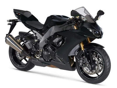 Vivid Black Fairing Kit Fit For Kawasaki Ninja ZX10R 2008 2009 2010 ZX-10R Foto 1 de 4
