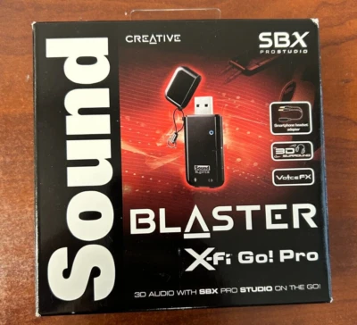 Creative Sound Blaster X-Fi Go Pro USB SBX SB1290 Audio Sound Card - Image 1 of 4