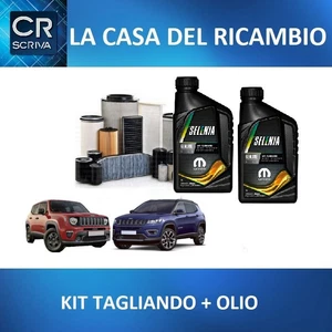 SELENIA 0W-20 JEEP RENEGADE 1.6 DIESEL 88KW 120CV FILTER CUTTING KIT + OIL - Picture 1 of 1
