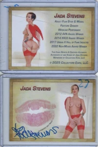Tarjeta coleccionable firmada y besada por Jada Stevens modelo de exposición de coleccionistas #27 - Imagen 1 de 1