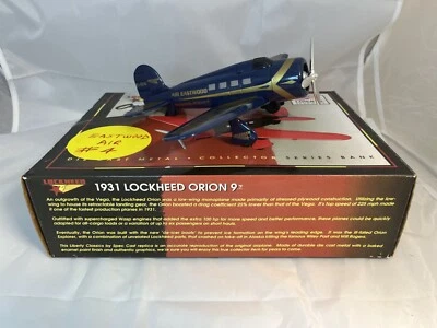 Liberty Classics 1931 LOCKHEED ORION #9 Die Cast Metal Bank in BOX Unused - Image 1 of 4