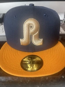 PRETTY LIGHTS X JIBERISH NEW ERA 5950 FITTED NIGHTSHIFT GOLD 7 3/8 IN HAND - Picture 1 of 4
