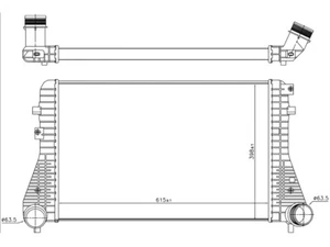 FÜR VW PASSAT CC 2008-2011 KÜHLER LADELUFTKÜHLER MM 3C0145805AM - Bild 1 von 3