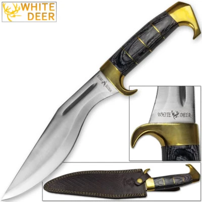 WHITE DEER MAGNUM Kukri Jungle Machete Knife HC Stainless FULL TANG 16.5in Heavy - Image 1 of 3