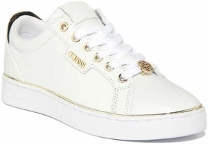 Scarpe da ginnastica Guess Fl5Btalea12 Betea da donna in pelle con lacci bianche taglia UK 3 - 8 - Foto 1 di 12