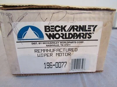  Motor limpiaparabrisas Beck Arnley 196-0077 remanufacturado  Foto 1 de 4