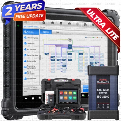 Autel MaxiSYS Ultra Lite Professional OBD2 Diagnostic Tool ECU Programming Topology Card - Image 1 of 4
