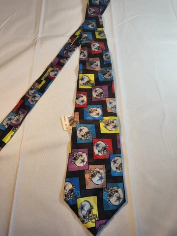 NOS 90s Vintage Dallas Cowboys Neck Tie Football NFL 100% Silk USA Made Cover