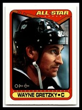 1990 O-Pee-Chee OPC Wayne Gretzky HOF All-Star #199 Kings Centered Mint