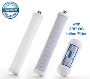 Culligan RO Filter Set for AC-30 AC30 Reverse Osmosis System with 3/8 inline QC - Picture 1 of 1