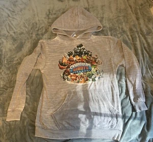 Skylanders Boys Hoodie Hooded Sweatshirt L Gray Pullover Gamer Animation - Picture 1 of 3