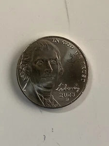 Moneda de una moneda de níquel Jefferson White House 2023 D - Imagen 1 de 2