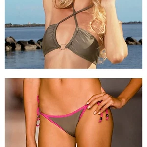 Bikini SET Made in USA New with Tags sexy swimsuit cheeky swimwear X-Small - Picture 1 of 3