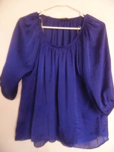 Soprano Womens Purple Blue  Loose Tunic Top Blouse Sz M - Picture 1 of 3