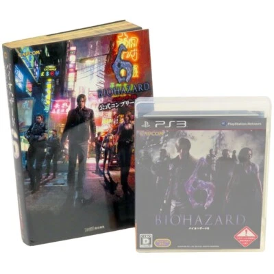 BIOHAZARD 6 Resident Evil +Book PS3 Sony Japan Import PlayStation 3 NTSC-J Used - Image 1 of 4