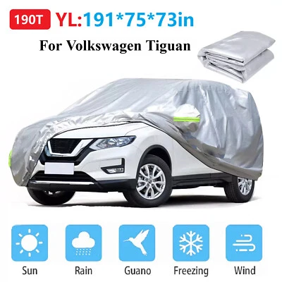 Cubierta de coche para Volkswagen Tiguan 190T todo clima sol polvo agua nieve resistente Foto 1 de 4