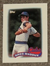 1989 Topps Leaders Mini - Chicago Cubs GREG MADDUX - Nr MINT - FREE SHIPPING