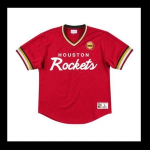 Camiseta deportiva de malla cuello en V de los Houston Rockets de la NBA de los Houston Rockets - Imagen 1 de 2