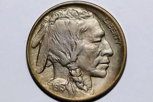 1913-P Type 1 Buffalo or Indian Head Nickel Toned Grades Mint State (BNX1055B) - Picture 1 of 2