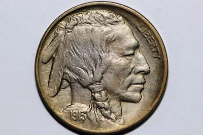 1913-P Type 1 Buffalo or Indian Head Nickel Toned Grades Mint State (BNX1055B) - Image 1 of 2