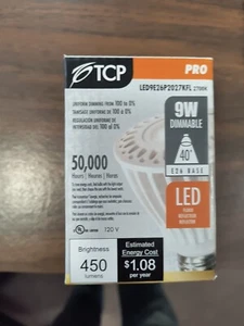 NEW TCP LED17E26P3830KFL Dimmable LED 17-Watt PAR38 E26 Flood Lamp 1050 lumen - Picture 1 of 4