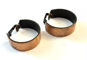 Pendientes de clip estilo aro de cobre macizo Estate - Imagen 1 de 8
