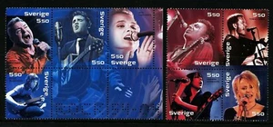 Sweden 2004 Booklet panes Rock 54 - 04. Elvis, Sahara Hotnights. Slania. MNH - Picture 1 of 1