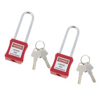 2 Pieces New Safety Security Lockout Padlock, Red, Premium, Easy to Carry