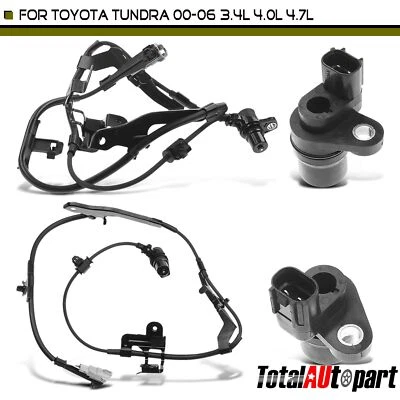Nuevo sensor de velocidad de rueda ABS de 4 piezas para Toyota Tundra 2000-2006 lado delantero y trasero Foto 1 de 4